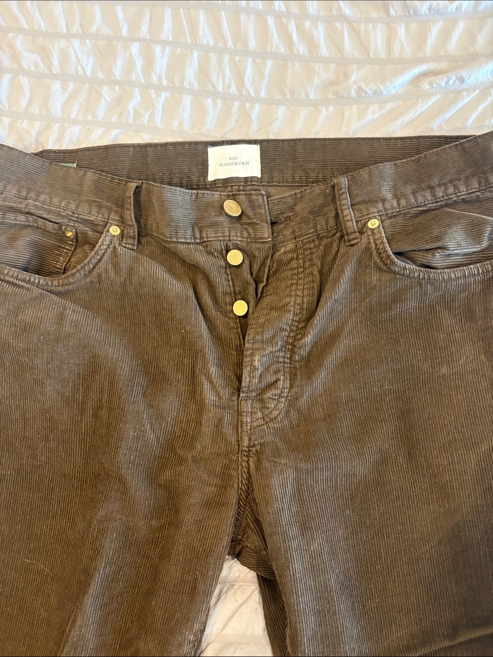 Sid Mashburn Brown Corduroy Men's Pants